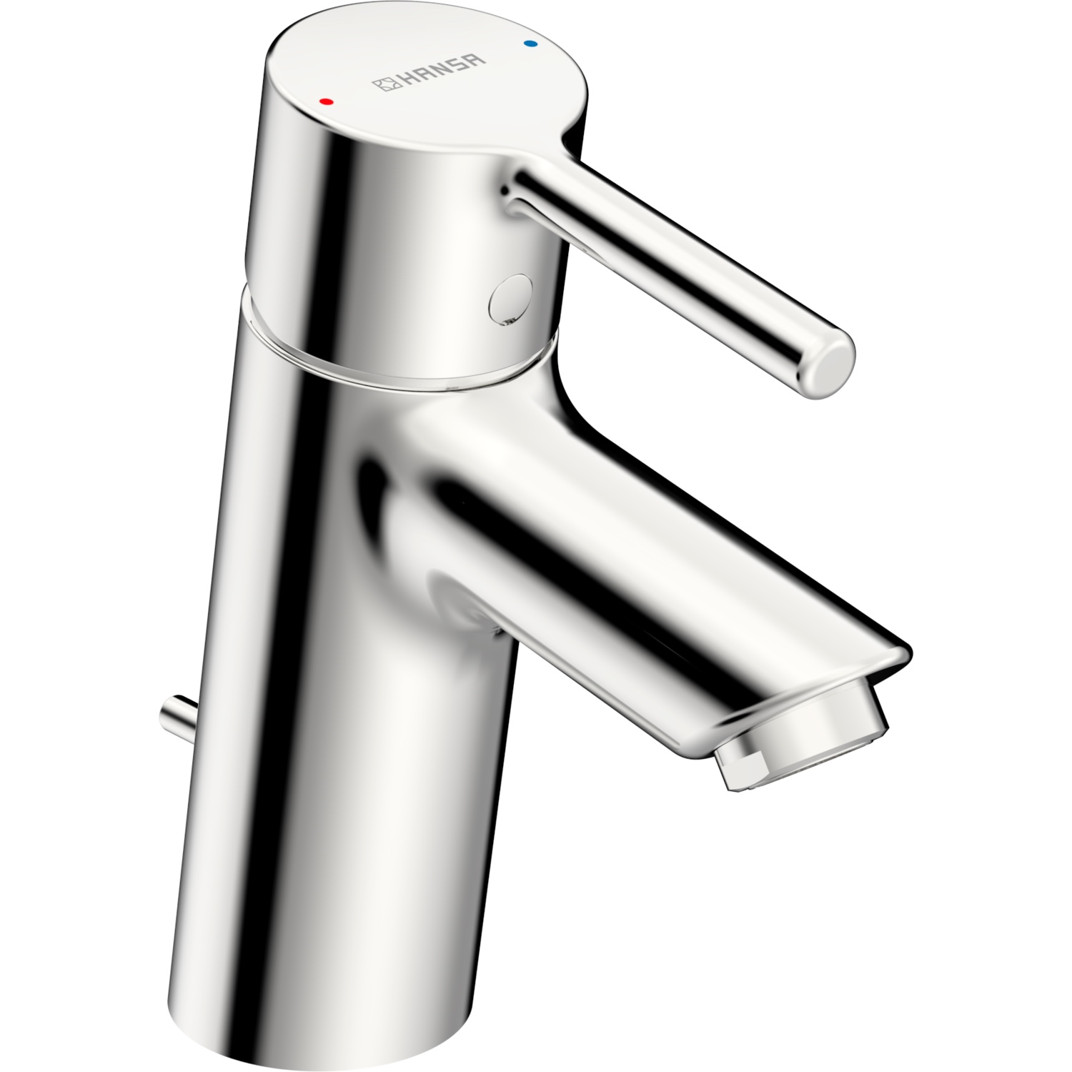 Einhand-Waschtischarmatur mit Zugstange „Vantis“ Ausladung 109 mm in Chrom Einhand-Waschtischarmatur mit Zugstange „Vantis“ Ausladung 109 mm in Chrom