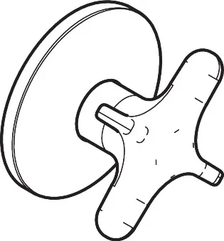 Hansgrohe AXOR One Absperrventil Unterputz mit Kreuzgriff, Chrom