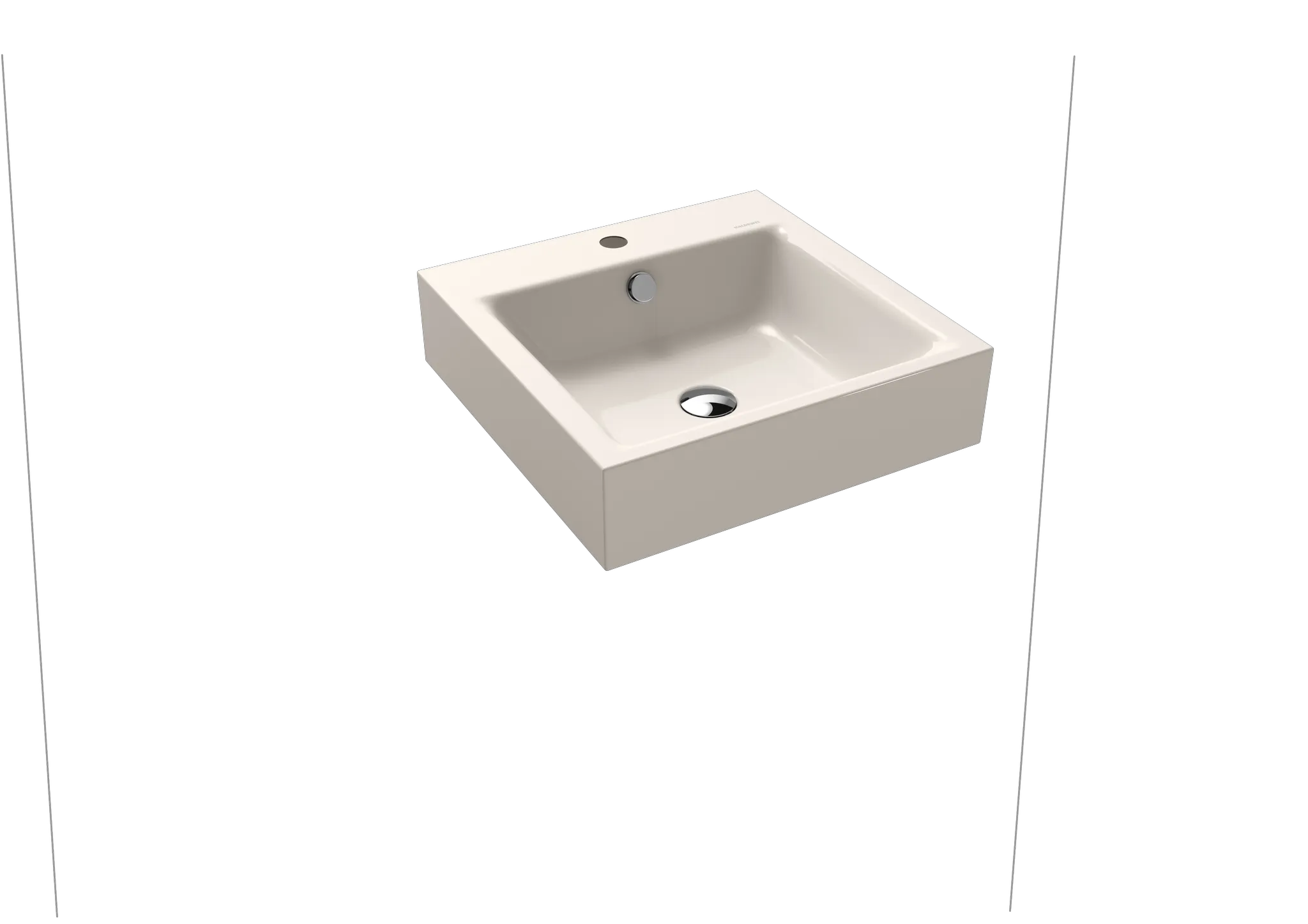 Kaldewei Puro Wandwaschtisch 460x460mm, pergamon