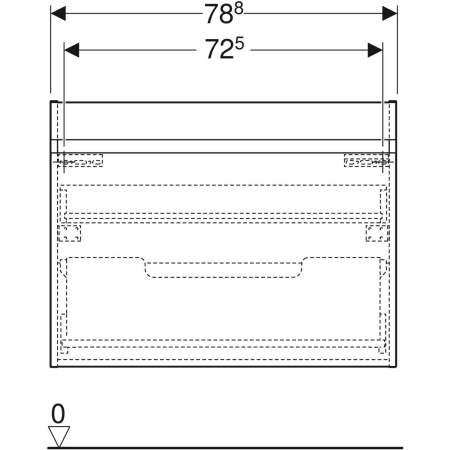 Geberit Waschtischunterschrank „Renova“ 78,8 × 60,5 × 47,3 cm