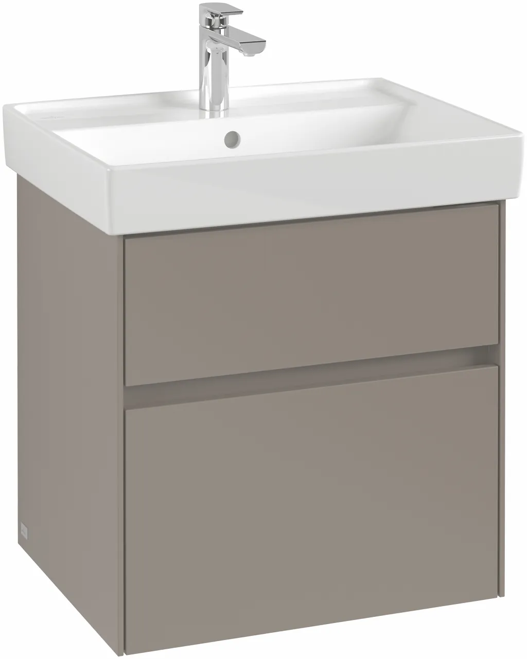 Villeroy & Boch Waschtischunterschrank „Collaro“ für Schrankwaschtisch 55,4 × 54,6 × 44,4 cm inkl. Beleuchtung Soft Closing