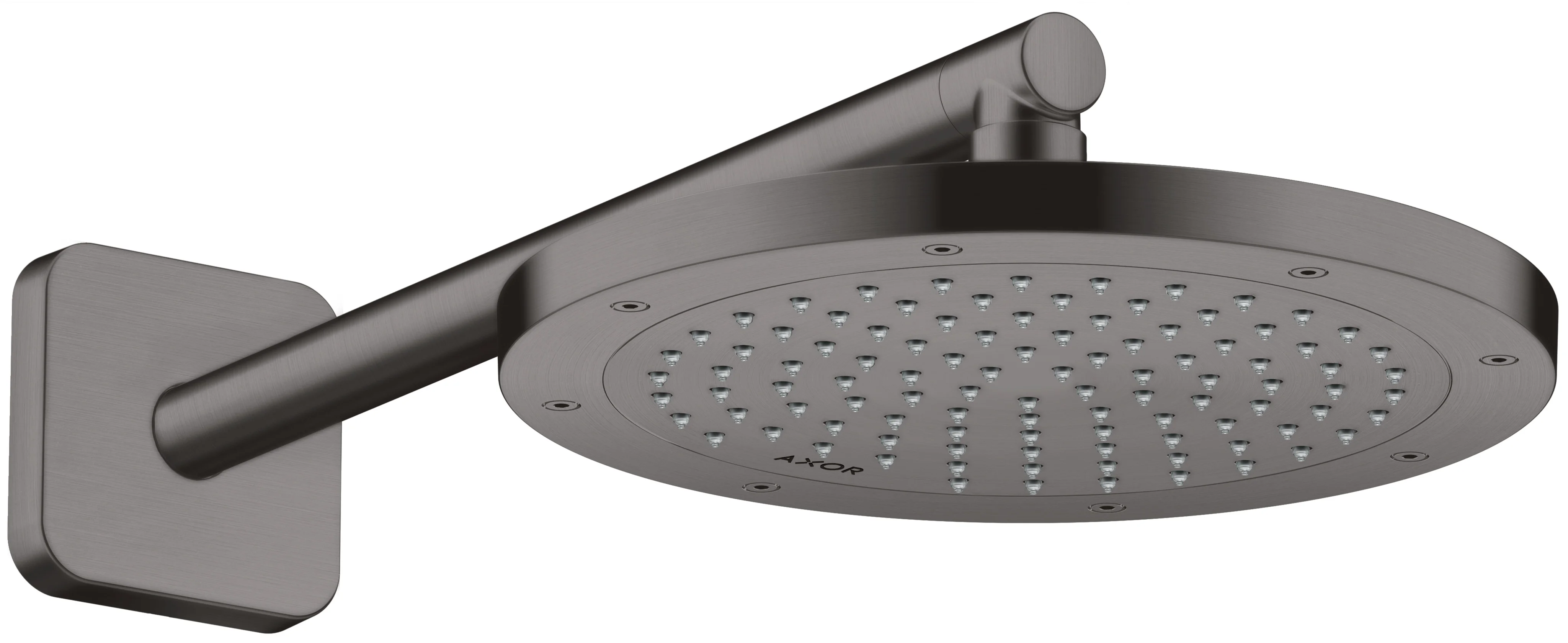 Hansgrohe AXOR ShowerSolutions Kopfbrause 245 1jet EcoSmart+ Brushed Black Chrome, 245 mm, verstellbarer Winkel, abnehmbar zur Reinigung Hansgrohe AXOR ShowerSolutions Kopfbrause 245 1jet EcoSmart+ Brushed Black Chrome, 245 mm, verstellbarer Winkel, abnehmbar zur Reinigung