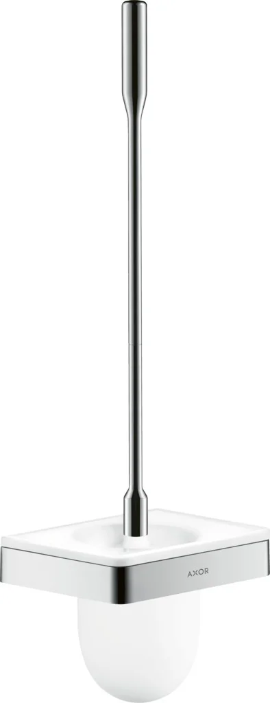 Hansgrohe AXOR Universal Softsquare Toilettenbürstenhalter Wandmontage Chrom, herausnehmbarer Glas-Einsatz, verdeckte Befestigung, Bohrloch-Durchmesser 6 mm Hansgrohe AXOR Universal Softsquare Toilettenbürstenhalter Wandmontage Chrom, herausnehmbarer Glas-Einsatz, verdeckte Befestigung, Bohrloch-Durchmesser 6 mm