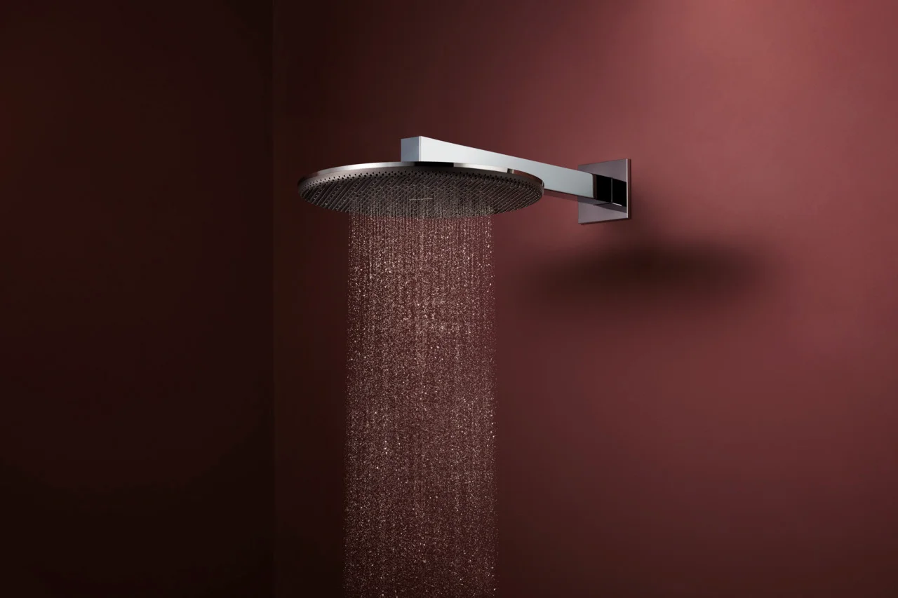 Hansgrohe Kopfbrause Raindance Alive S, 300 mm, Chrom, 8 l/min Durchfluss, verstellbarer Winkel, Decken- oder Wandmontage