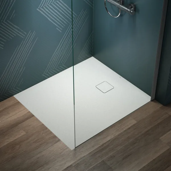 Ideal Standard Duschwanne „UltraFlatEvo“ 90 × 100 cm in Seidenweiß
