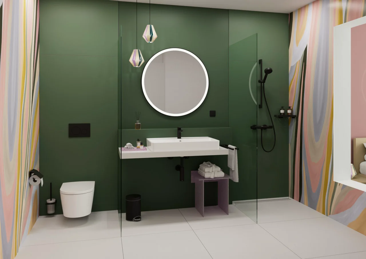 Hansgrohe Xarita Lite S Spiegel mit runder LED-Beleuchtung, Mattschwarz, Maße 900 x 900 x 30 mm Hansgrohe Xarita Lite S Spiegel mit runder LED-Beleuchtung, Mattschwarz, Maße 900 x 900 x 30 mm