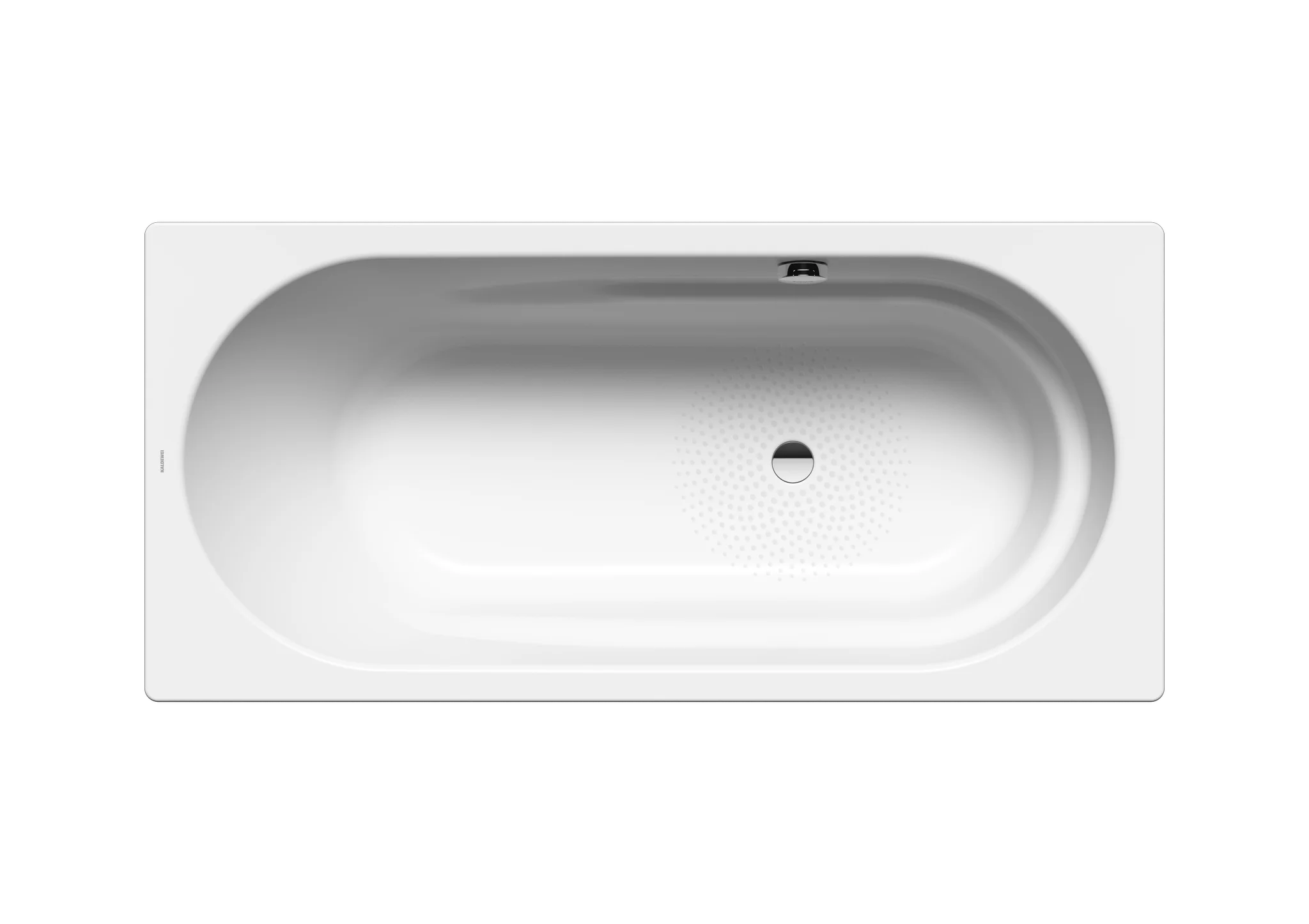 Kaldewei VAIO Badewanne, alpinweiß, 1700x800 mm, mit seitlichem Ab- und Überlauf und integrierten Armlehnen