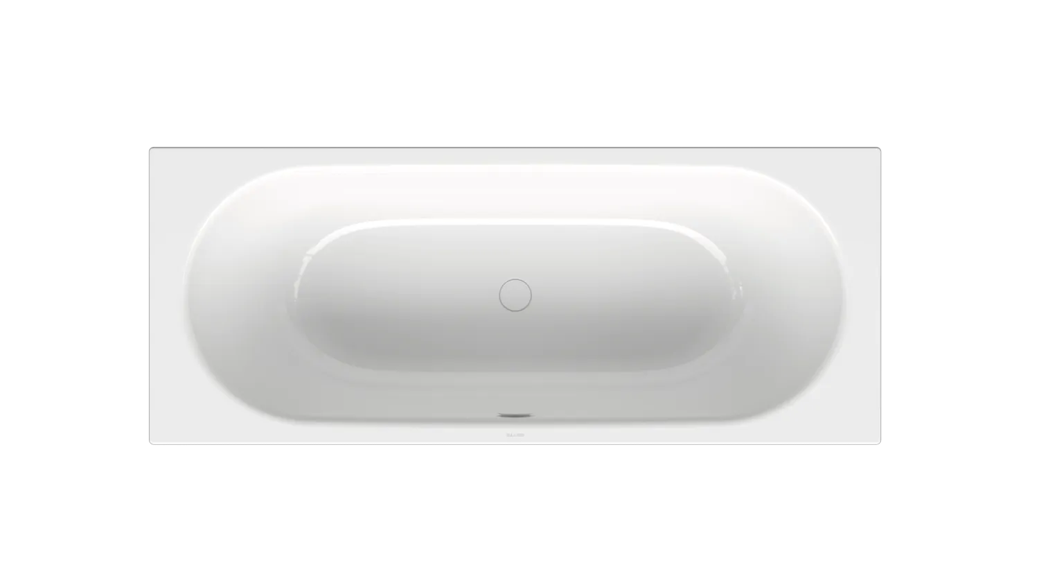 BetteStarlet Badewanne, 1600x650 mm, weiß, glasierter Titan-Stahl, 2-Sitzer, Einbau mit Unterbau, 30 mm Randhöhe