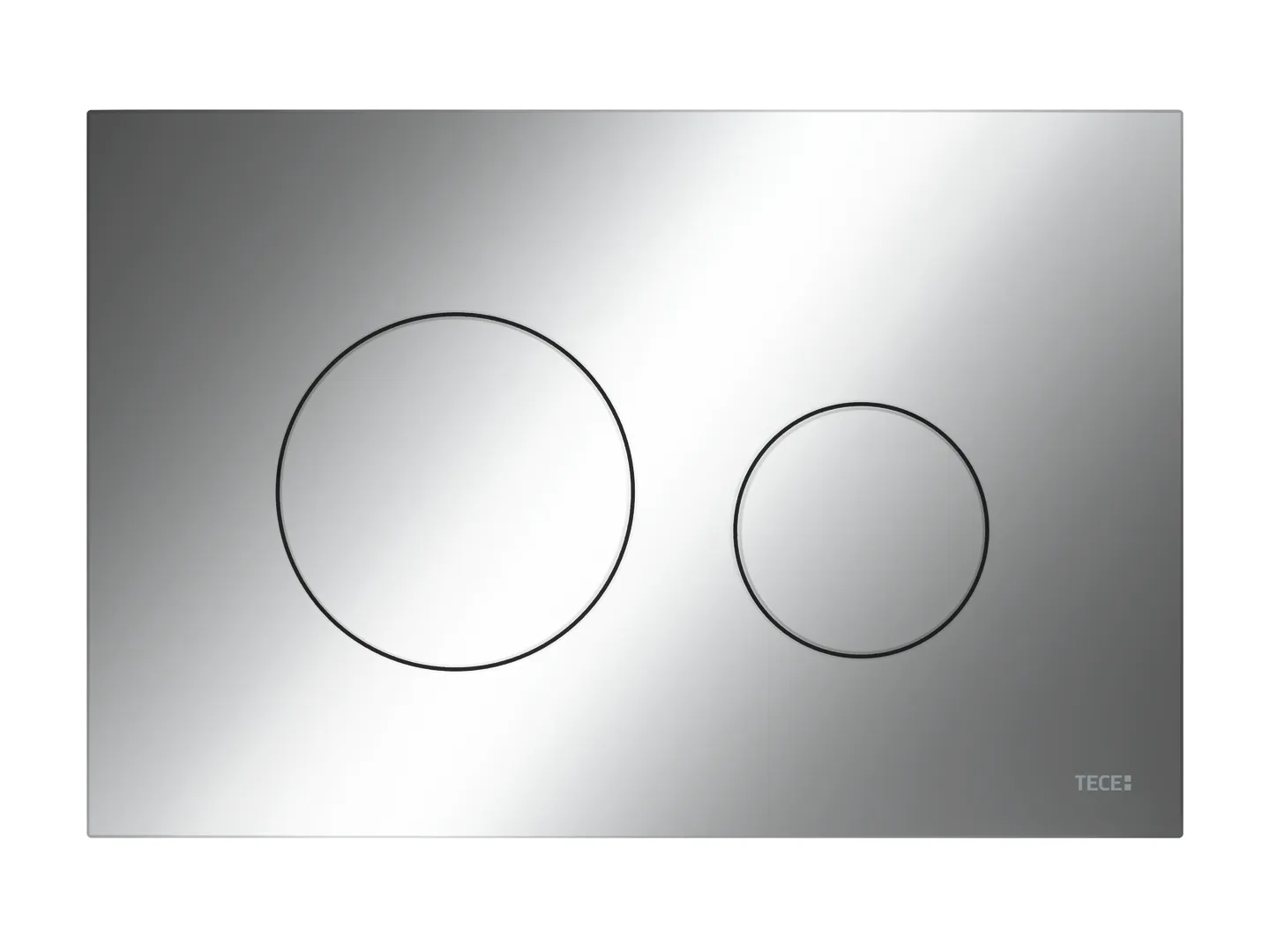 loop WC-Betätigungsplatte Kunststoff für Zweimengentechnik, Chrom glänzend loop WC-Betätigungsplatte Kunststoff für Zweimengentechnik, Chrom glänzend