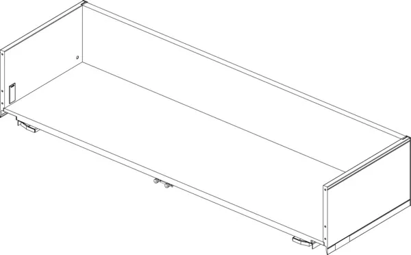 Ideal Standard Adapto Schublade unten, Anthrazit matt lackiert, 101 cm für Waschtischunterschrank