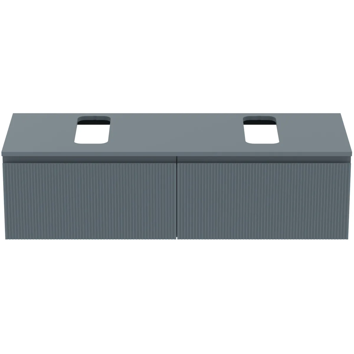 Ideal Standard Waschtischunterschrank Finesse, Aschblau matt, 1402x505x378mm