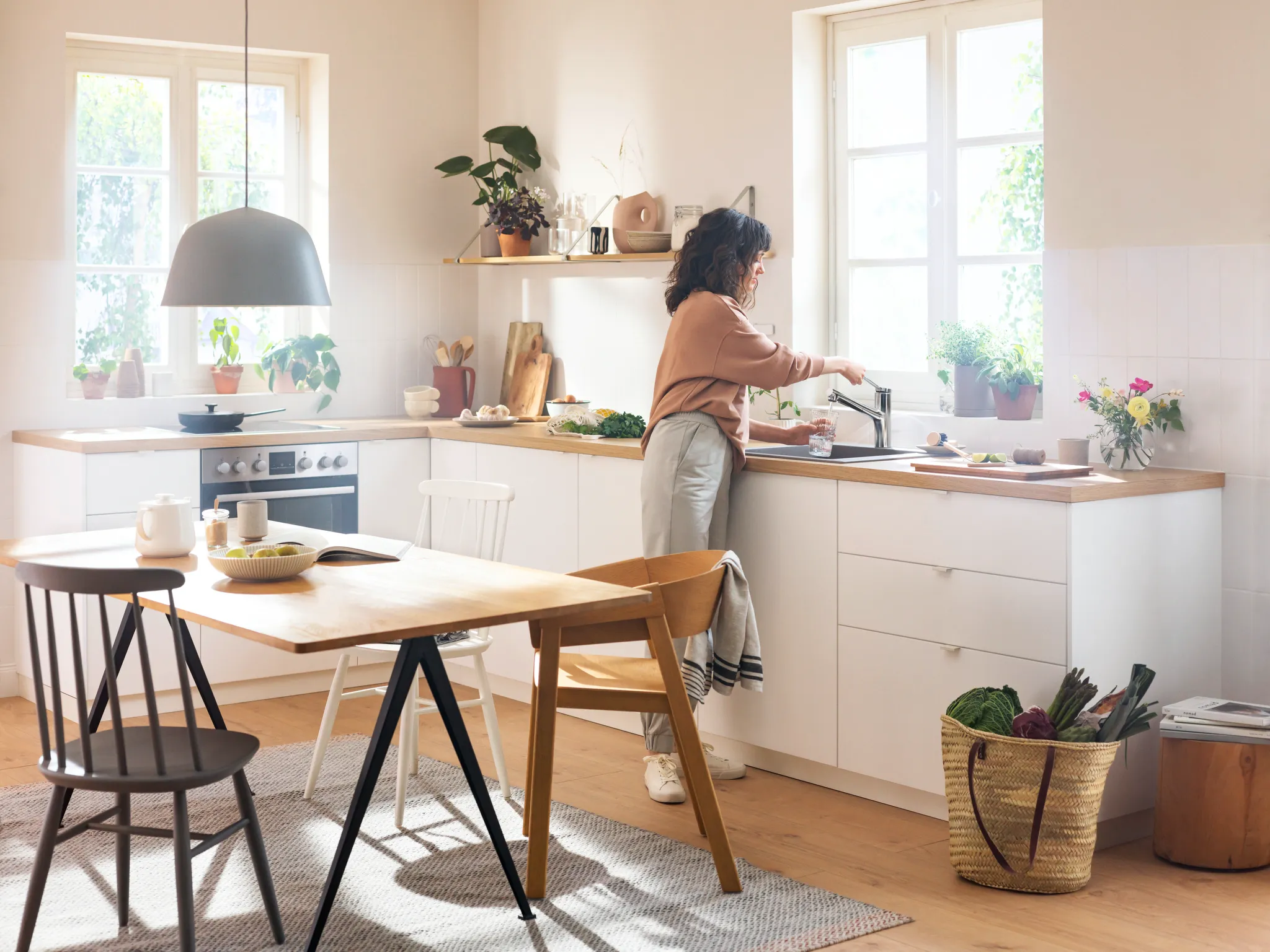 Spültischmischer 150 Zesis M33 Eco Ausziehbrause 2jet chrom Spültischmischer 150 Zesis M33 Eco Ausziehbrause 2jet chrom