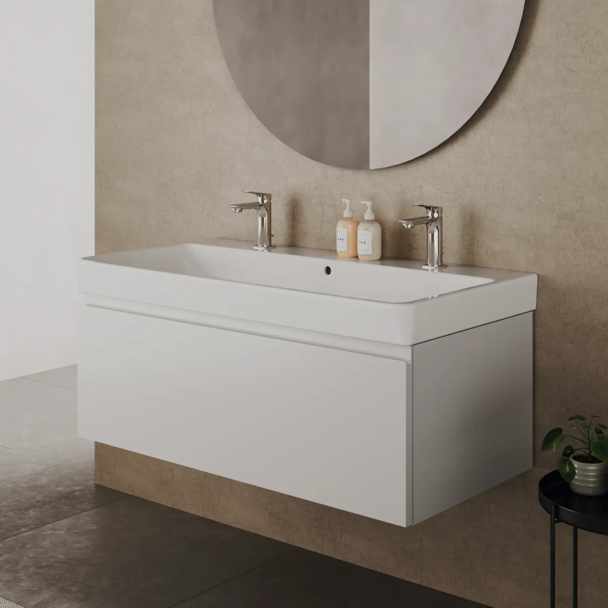 Ideal Standard Waschbecken „i.lifeB“, Hahnlochposition mittig in Weiß