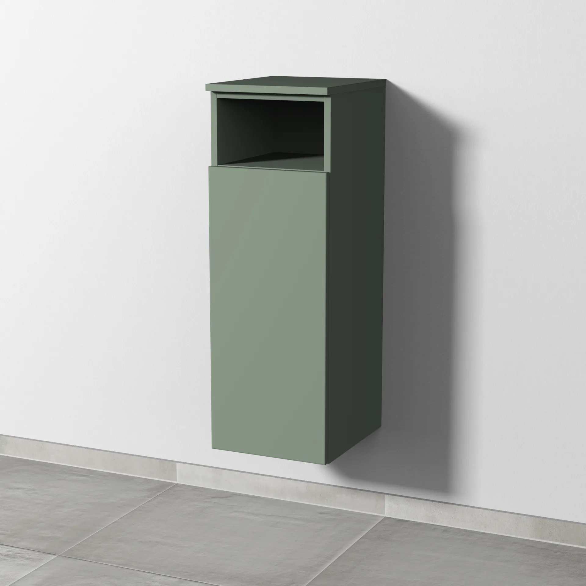 Sanipa Mittelschrank „3way“ 300 × 850 × 345 mm Anschlag links, in Soft-Green, Anschlag links