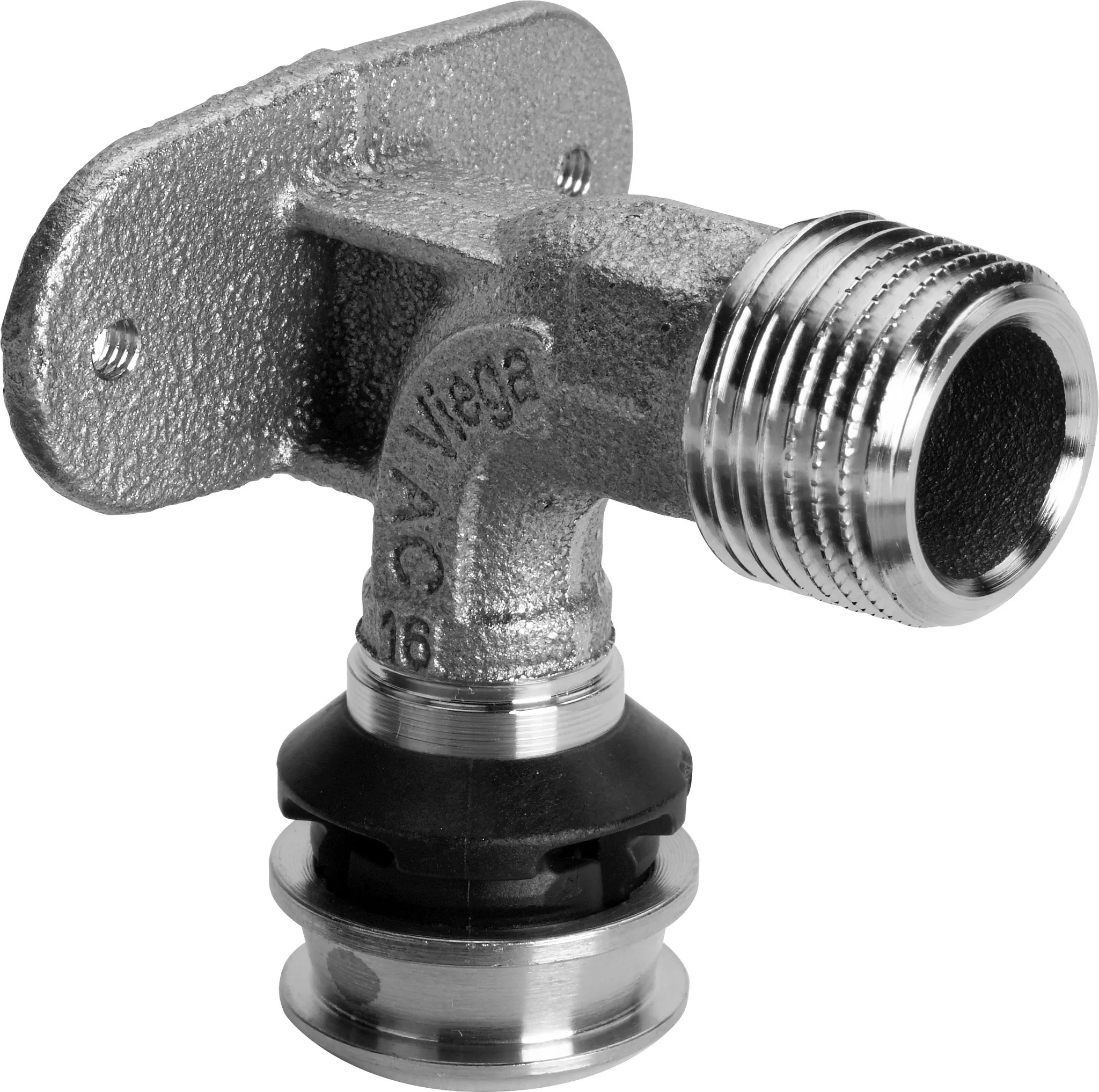 Viega „Raxofix“ Wandscheibe mit 1 Muffe und Außengewinde 16 mm × 1/2″ Viega „Raxofix“ Wandscheibe mit 1 Muffe und Außengewinde 16 mm × 1/2″