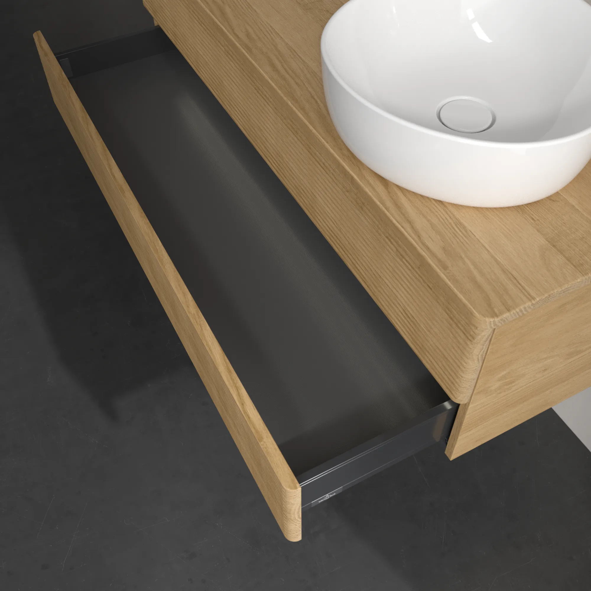 Villeroy & Boch Waschbeckenunterschrank Antao Honey Oak, 1200x360x500 mm, mit Beleuchtung und SoftClosing, Eckig Villeroy & Boch Waschbeckenunterschrank Antao Honey Oak, 1200x360x500 mm, mit Beleuchtung und SoftClosing, Eckig