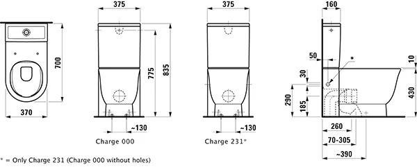 Tiefspül-WC Kombination THE NEW CLASSIC 700x370x430 spülrandlos Abgang waagrecht oder senkrecht weißSpülkasten und WC-Sitz extra zu bestellen Tiefspül-WC Kombination THE NEW CLASSIC 700x370x430 spülrandlos Abgang waagrecht oder senkrecht weißSpülkasten und WC-Sitz extra zu bestellen