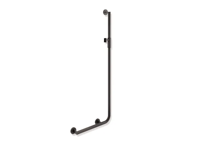 HEWI Winkelgriff mit Brausehalter System 900, Edelstahl, pulverbeschichtet, links, 450x1250 mm HEWI Winkelgriff mit Brausehalter System 900, Edelstahl, pulverbeschichtet, links, 450x1250 mm