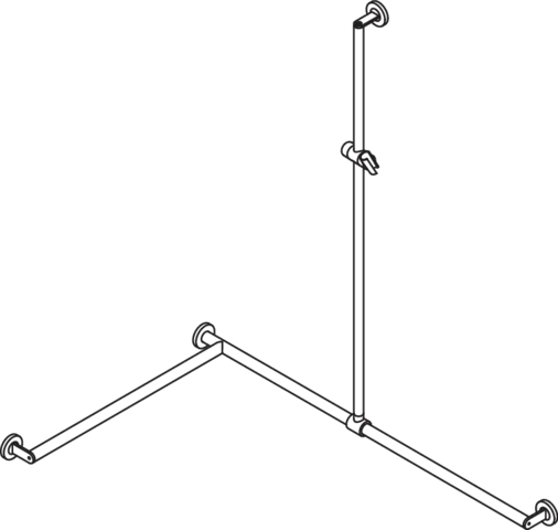 HEWI Haltegriff Ausführung links „System 900“ in Schwarz tiefmatt / Chrom HEWI Haltegriff Ausführung links „System 900“ in Schwarz tiefmatt / Chrom