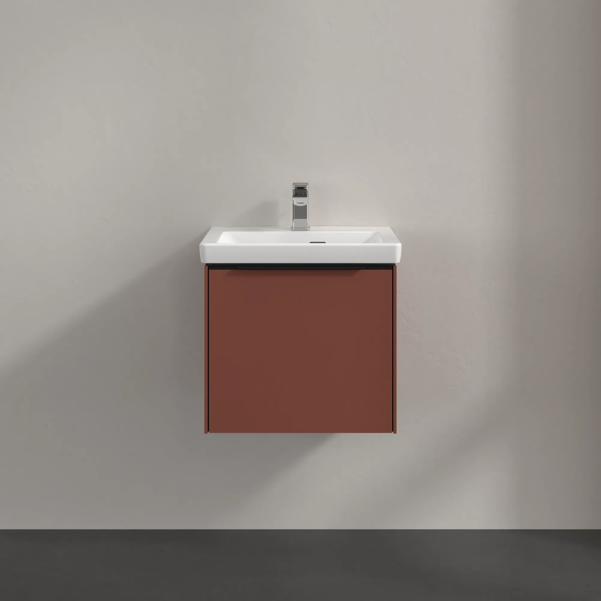 Villeroy & Boch Waschtischunterschrank „Subway 3.0“ für Schrankwaschtisch 473 × 429 × 407,5 mm Wine Red, für Becken mittig Villeroy & Boch Waschtischunterschrank „Subway 3.0“ für Schrankwaschtisch 473 × 429 × 407,5 mm Wine Red, für Becken mittig
