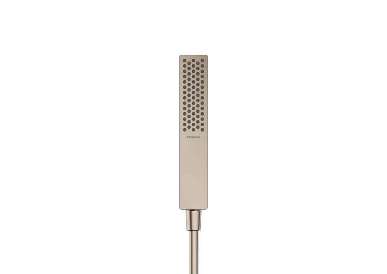 Hansgrohe Pulsify E Stabhandbrause 1jet EcoSmart, Brushed Bronze, 100 x 25 mm, max. Durchfluss 8 l/min, QuickClean, für Durchlauferhitzer geeignet