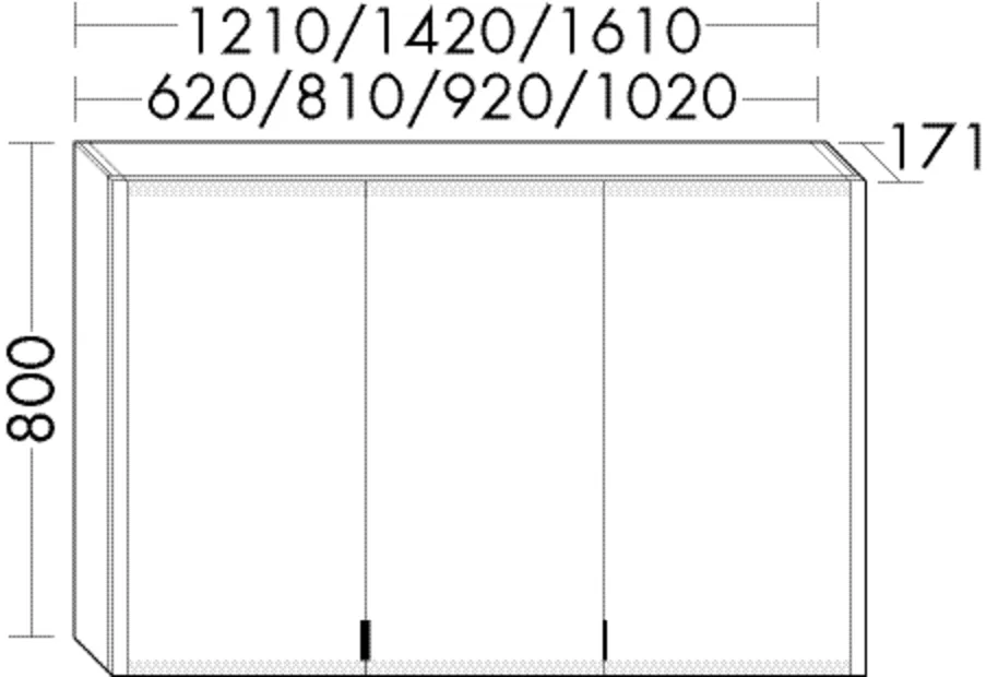 Spiegelschrank RL20 von burgbad - beidseitig verspiegelt mit LED-Beleuchtung, 2 USB-C-Ports, Rauchglas-Einlegeböden, Anthrazitgrau, 171x620x800 mm Spiegelschrank RL20 von burgbad - beidseitig verspiegelt mit LED-Beleuchtung, 2 USB-C-Ports, Rauchglas-Einlegeböden, Anthrazitgrau, 171x620x800 mm