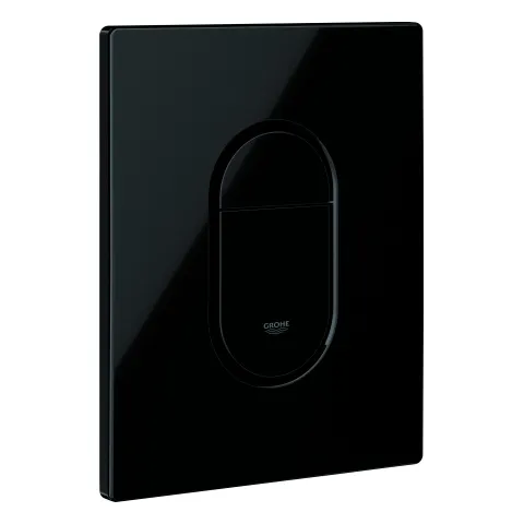 Grohe WC-Betätigung Arena Cosmopolitan, 2-Mengen- und Start & Stopp-Betätigung, 156 x 197 mm in schwarz glänzend