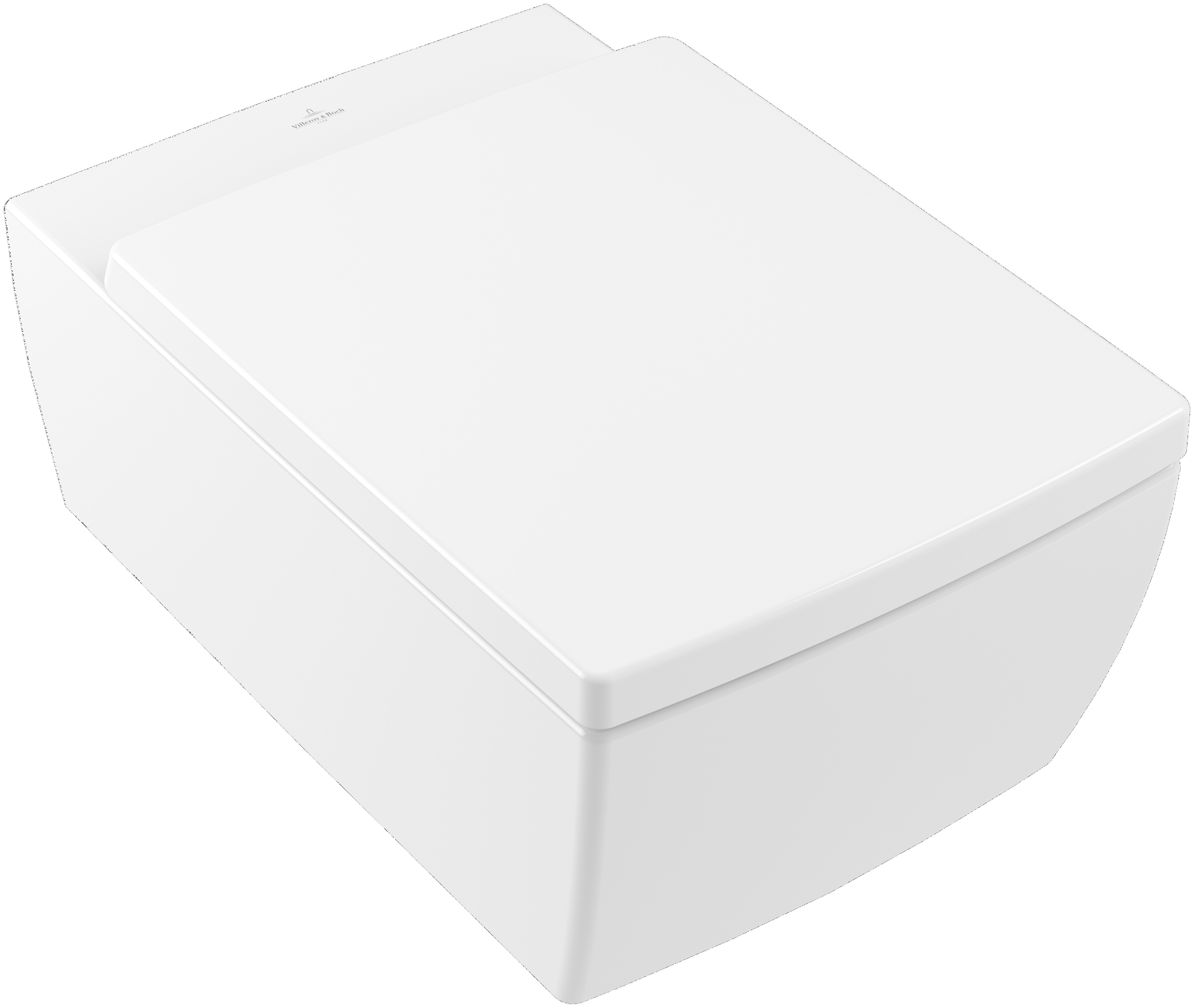 Wand-Tiefspül-WC DirectFlush „Memento 2.0“ 37,5 × 34,5 × 56 cm in Weiß Alpin, ohne Spülrand