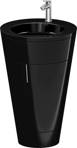 Duravit Waschtischunterschrank bodenstehend „Starck 1“ 56 × 86,4 × 60,5 cm in Schwarz Hochglanz Duravit Waschtischunterschrank bodenstehend „Starck 1“ 56 × 86,4 × 60,5 cm in Schwarz Hochglanz