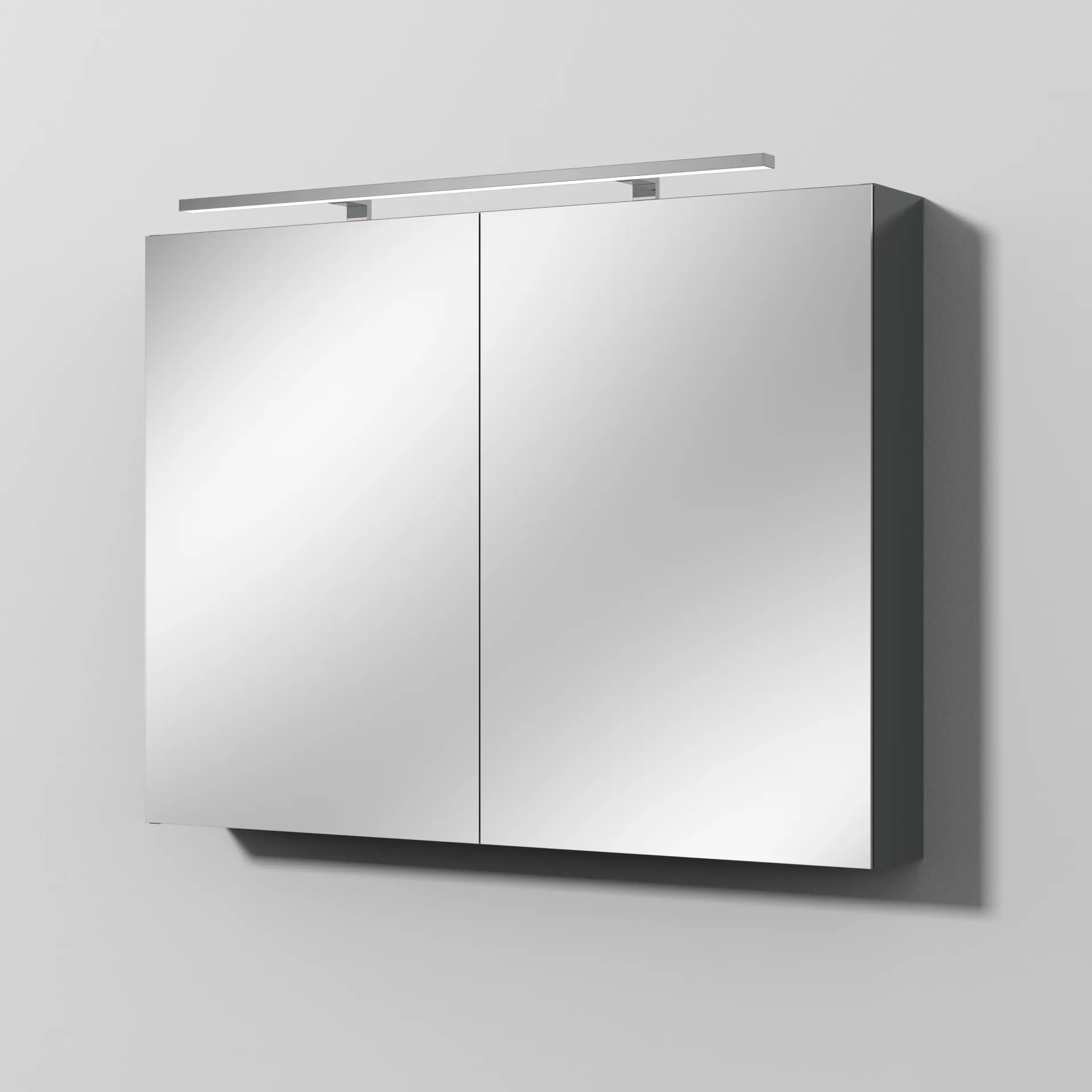 Sanipa Wandvorbau Spiegelschrank „Milla“ 1000 × 750 × 149 mm in Anthrazit (glanz)