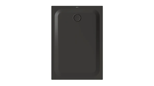 Bette rechteck Duschwanne „BetteUltra“ 1300 × 900 mm mit BetteAntirutsch Pro, ohne Oberflächenveredelung, mit Minimum-Wannenträger, in Anthracite