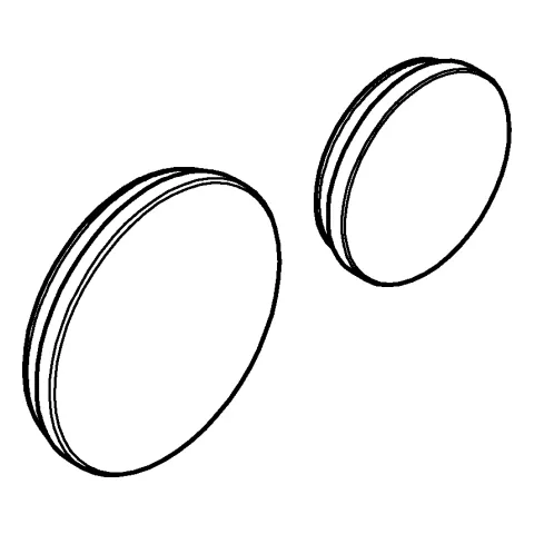 Einlagen Atrio Private Collection 48467, Material: Vanilla Noir Caesarstone Quarzverbundwerkstoff, für Knopfbetätigungen 24396, chrom Einlagen Atrio Private Collection 48467, Material: Vanilla Noir Caesarstone Quarzverbundwerkstoff, für Knopfbetätigungen 24396, chrom