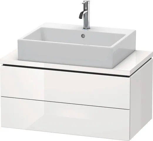 Duravit Waschtischunterschrank wandhängend „L-Cube“ 82 × 40 × 47,7 cm Weiß Hochglanz Duravit Waschtischunterschrank wandhängend „L-Cube“ 82 × 40 × 47,7 cm Weiß Hochglanz