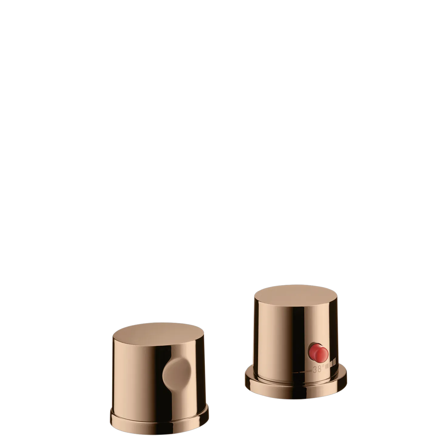 Hansgrohe AXOR Uno 2-Loch Wannenrandarmatur mit Thermostat, Polished Red Gold