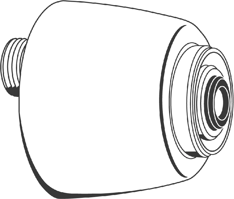 S-Anschluss 12051, absperrbar, 1/2'' x 3/4'', Verstellbarkeit 12,5 mm, chrom