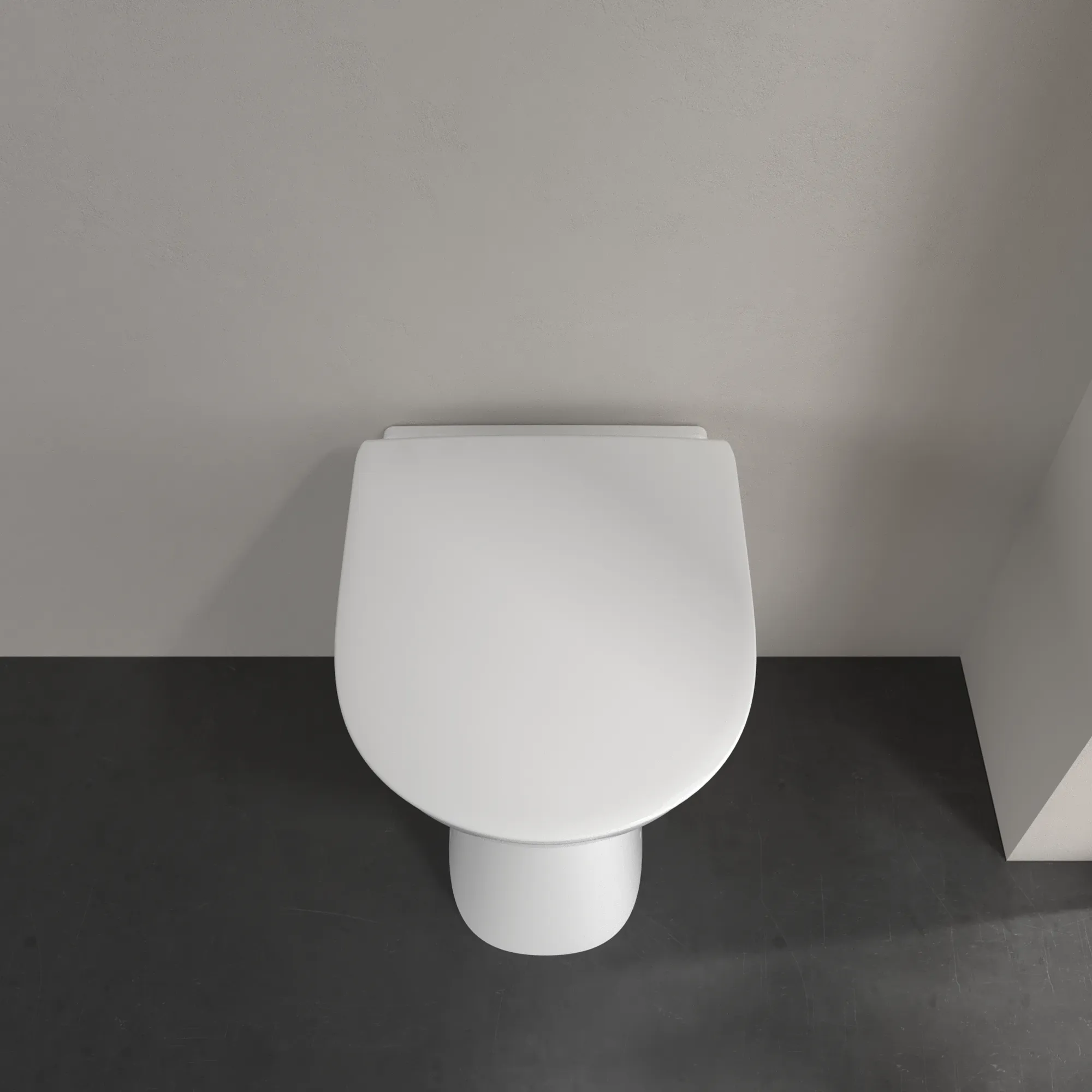 Stand-Flachspül-WC „ViCare“ 49 × 36 × 46 cm ohne Spülrand, Flachspüler