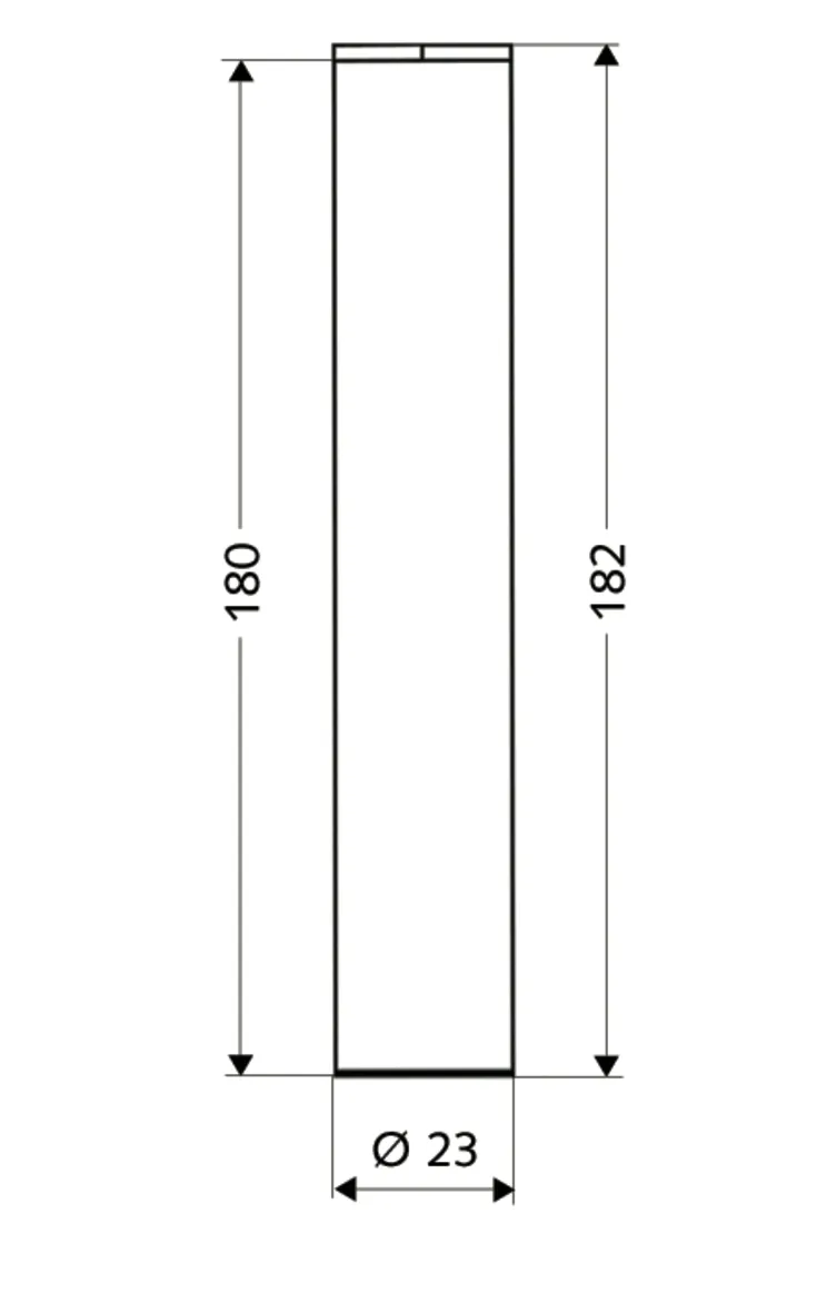 Eckventil Designblende, Baulänge: 180 mm, DN 10 G 3/8 IG, chrom