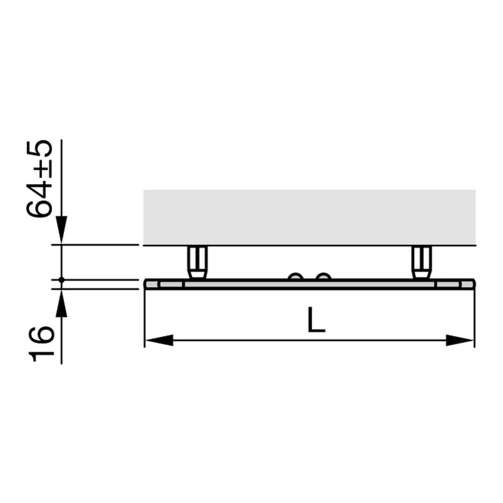 Zehnder Design-Heizkörper „Vitalo Spa“ für Warmwasser-Zentralheizung mit 50 mm-Mittelanschluss 49 × 180 cm in Telegrey 2 (RAL 7046)