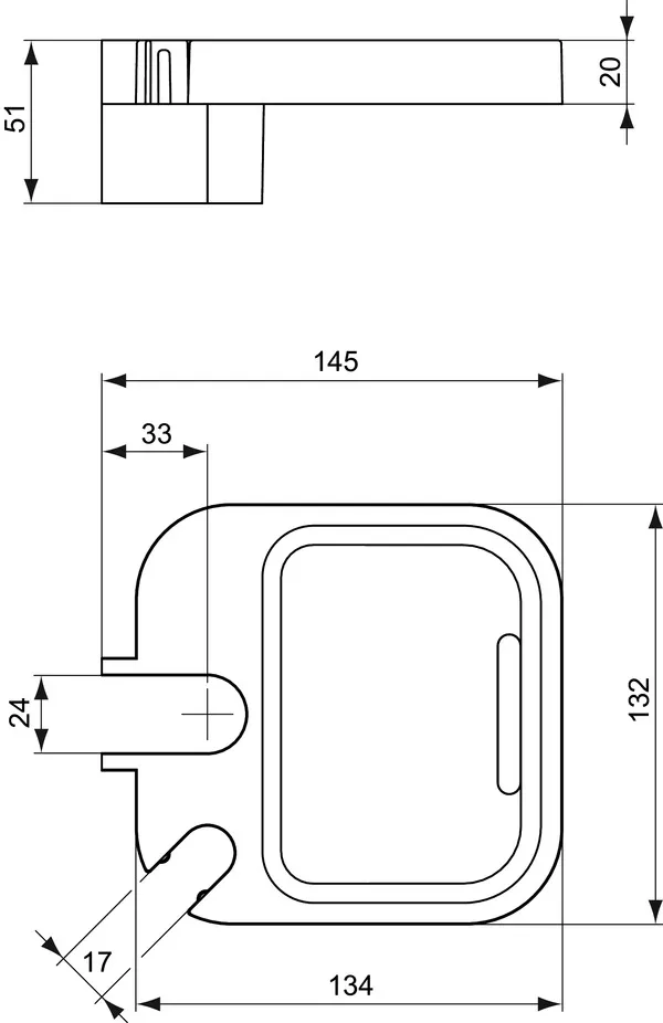 Ideal Standard Seifenhalter, Befestigung sichtbar