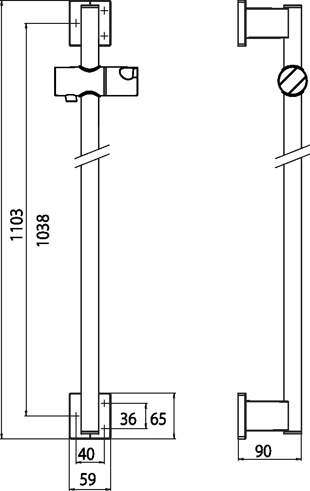 emco Haltegriff „system 2“ in chrom