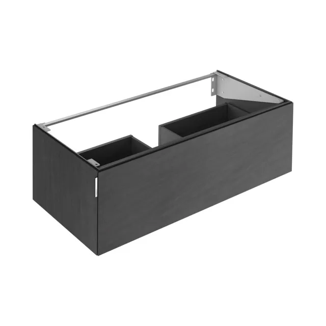 KEUCO Waschtischunterschrank mit Auszug „Edition 11 Art“ Basalt (Keramik), Basalt (Keramik), mit Beleuchtung 1200 × 350 × 490 mm