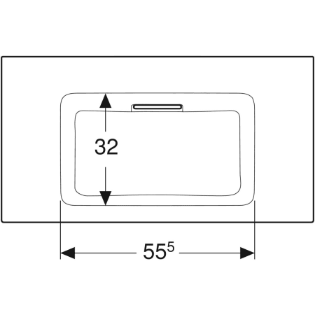 Schrankwaschtisch „One“ mit horizontalem Ablauf 90 × 48 cm in weiß alpin mit KeraTect® Schrankwaschtisch „One“ mit horizontalem Ablauf 90 × 48 cm in weiß alpin mit KeraTect®