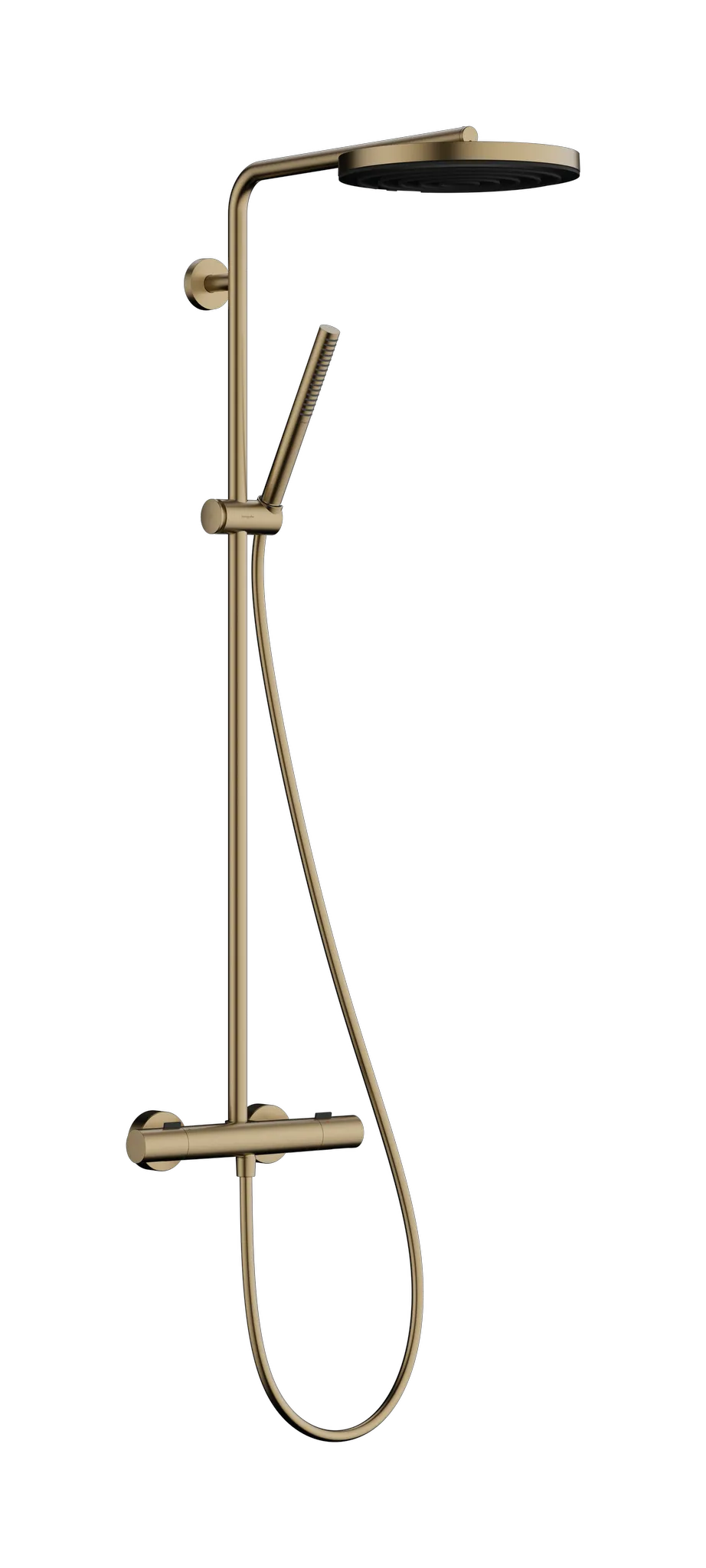 Hansgrohe Pulsify S Puro Showerpipe 260 1jet mit Ecostat Fine, Brushed Bronze, Aufputzinstallation, DN15, G 1/2, 460 mm Brausearmlänge Hansgrohe Pulsify S Puro Showerpipe 260 1jet mit Ecostat Fine, Brushed Bronze, Aufputzinstallation, DN15, G 1/2, 460 mm Brausearmlänge