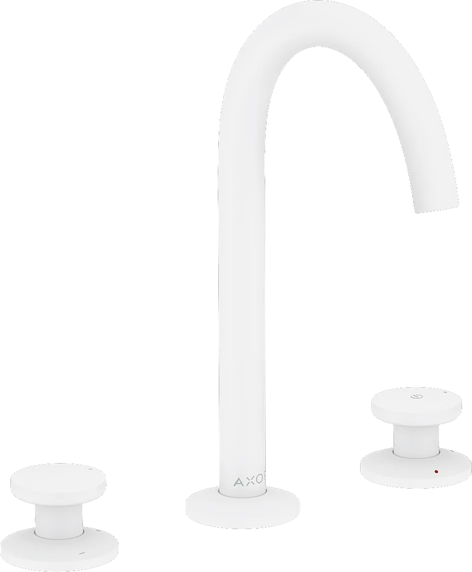 Hansgrohe AXOR One 3-Loch Waschtischarmatur Select 170, Mattweiß
