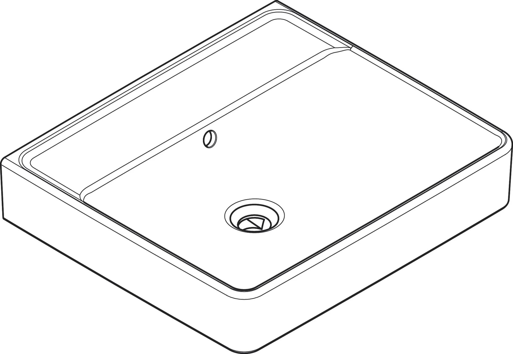 Hansgrohe Xanuia Q Waschtisch 550⁄480 mm, Weiß Hansgrohe Xanuia Q Waschtisch 550⁄480 mm, Weiß