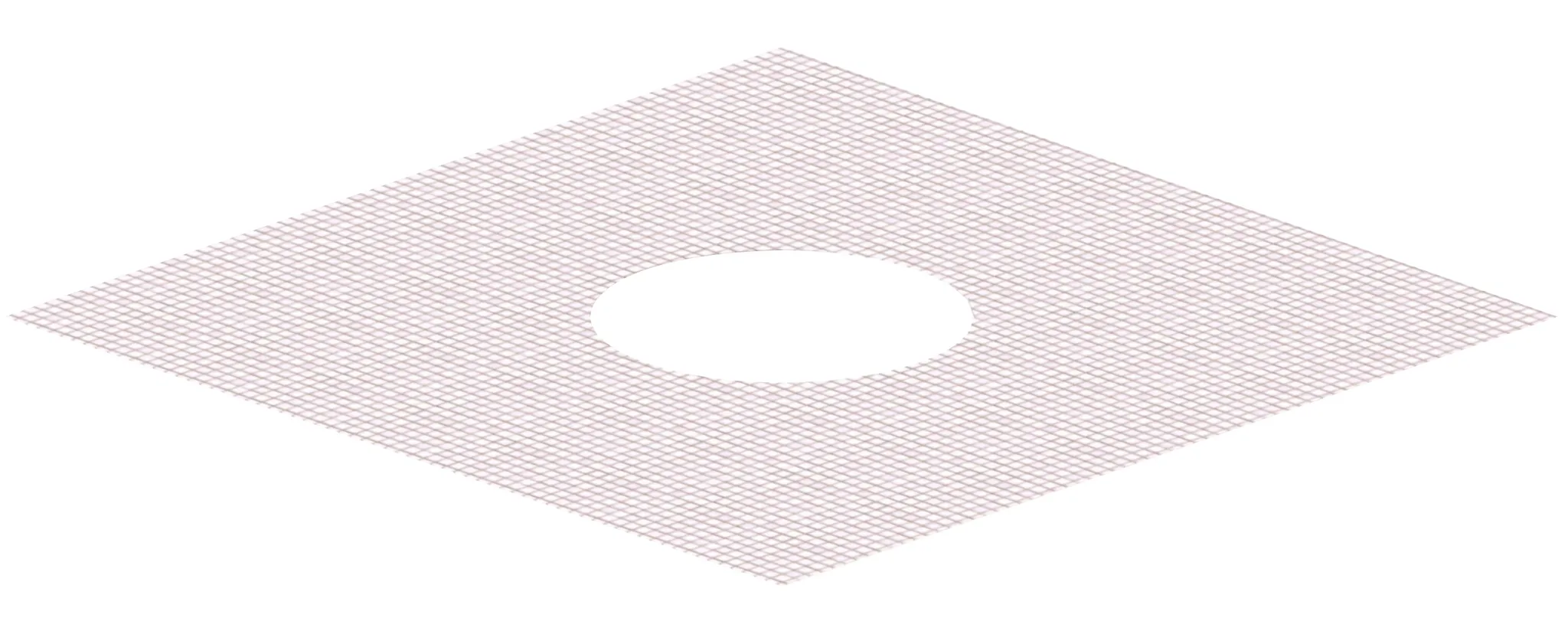 Glasgewebematte S 15, verstärkt, 500 mm x 500 mm, di: 240 mm Glasgewebematte S 15, verstärkt, 500 mm x 500 mm, di: 240 mm