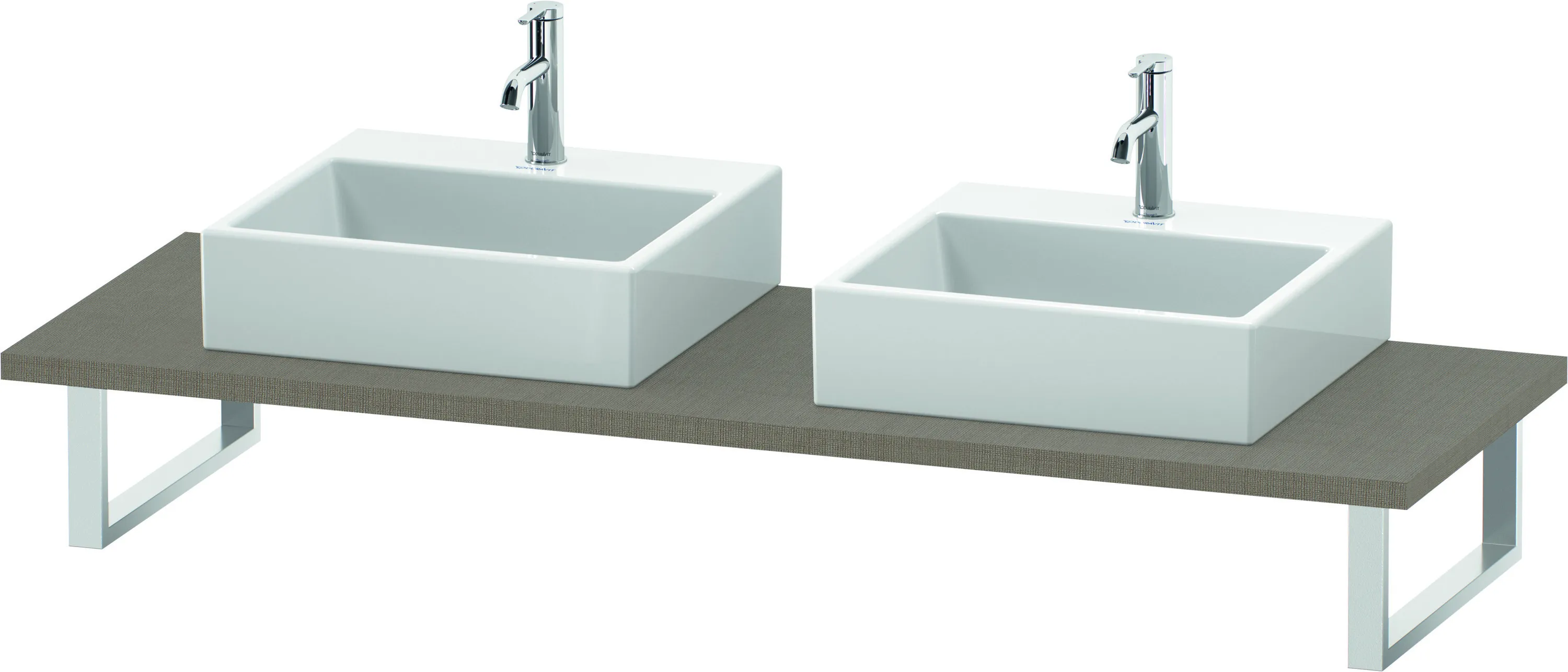 Duravit Konsole „L-Cube“ in Leinen Duravit Konsole „L-Cube“ in Leinen