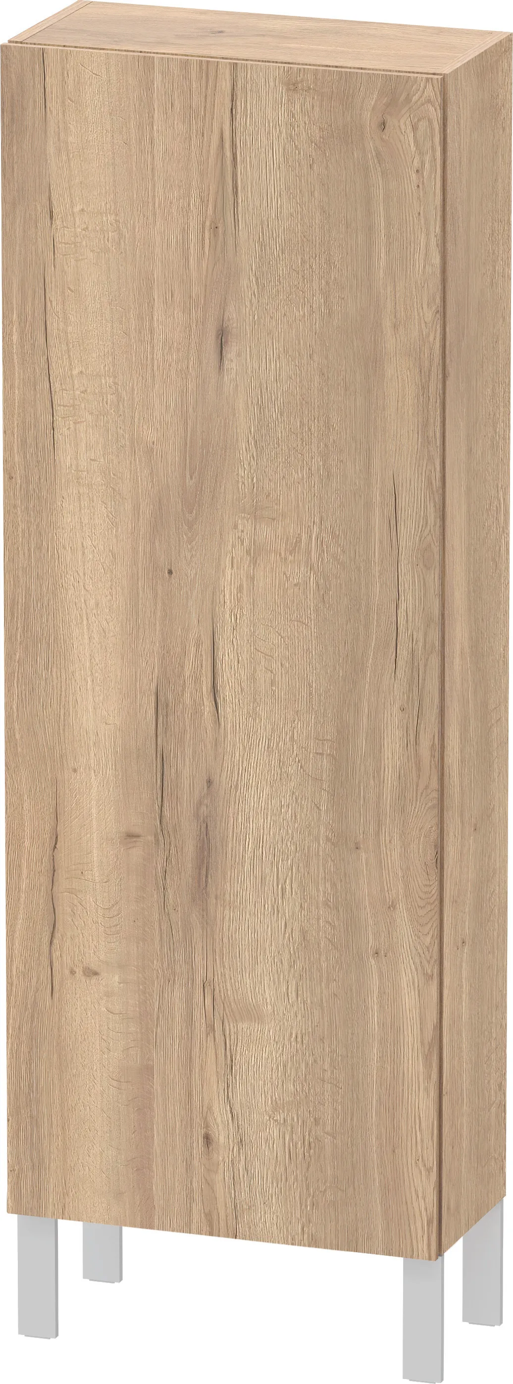 Duravit Halbhochschrank „L-Cube“ 50 × 132 × 24,3 cm Eiche Marmoriert