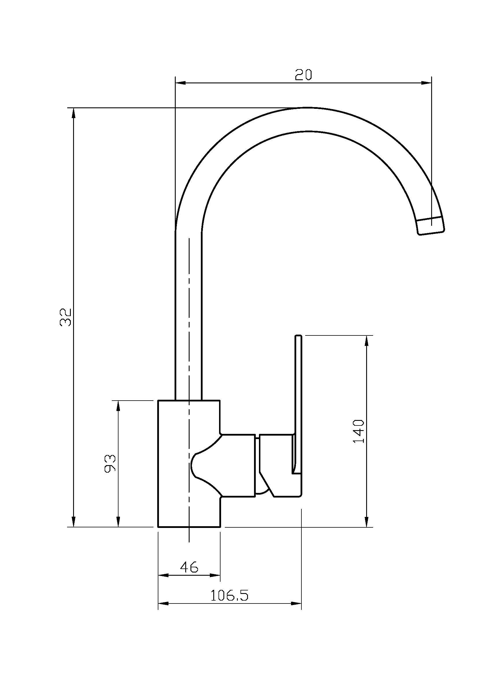 Spültisch-Einhandbatterie AqvaBasic III - schwenkbarer Auslauf - Kartusche mit keramischen Dichtscheiben - Heißwassersperre - Wassermengendurchflussregulierung - flexible Druckschläuche 3/8", DVGW W270 - P-IX 19260/IA - chrom