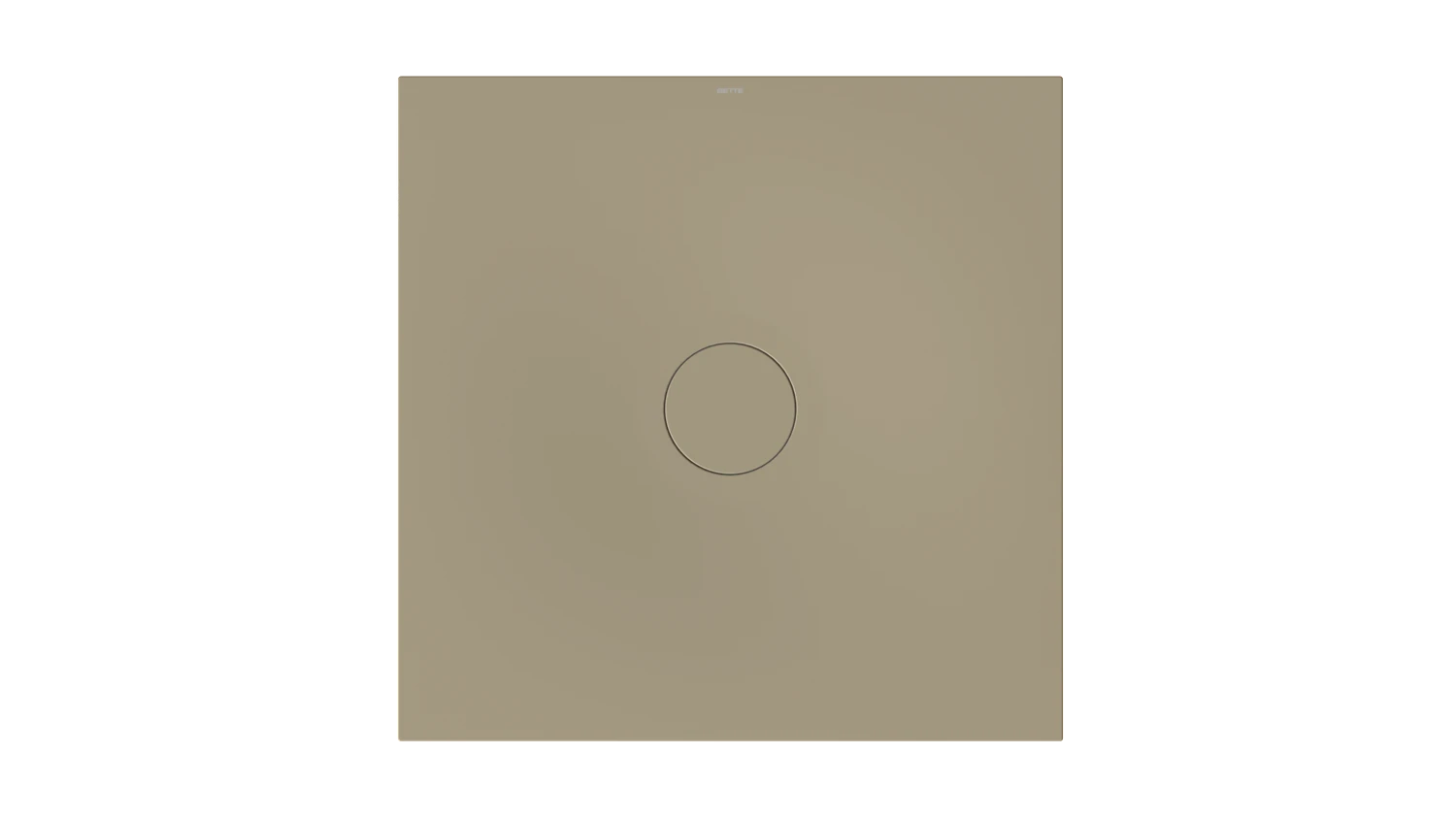 Bette quadrat Duschwanne „BetteAir“ 1000 × 1000 mm ohne Oberflächenbeschichtung, ohne Oberflächenveredelung, mit Minimum-Wannenträger, in Hazel